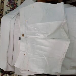 Women's White Denim Shorts